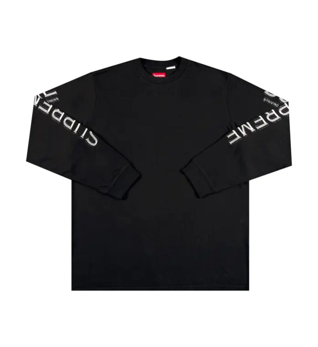 Supreme Intarsia Sleeve Long-Sleeve Top 'Black'