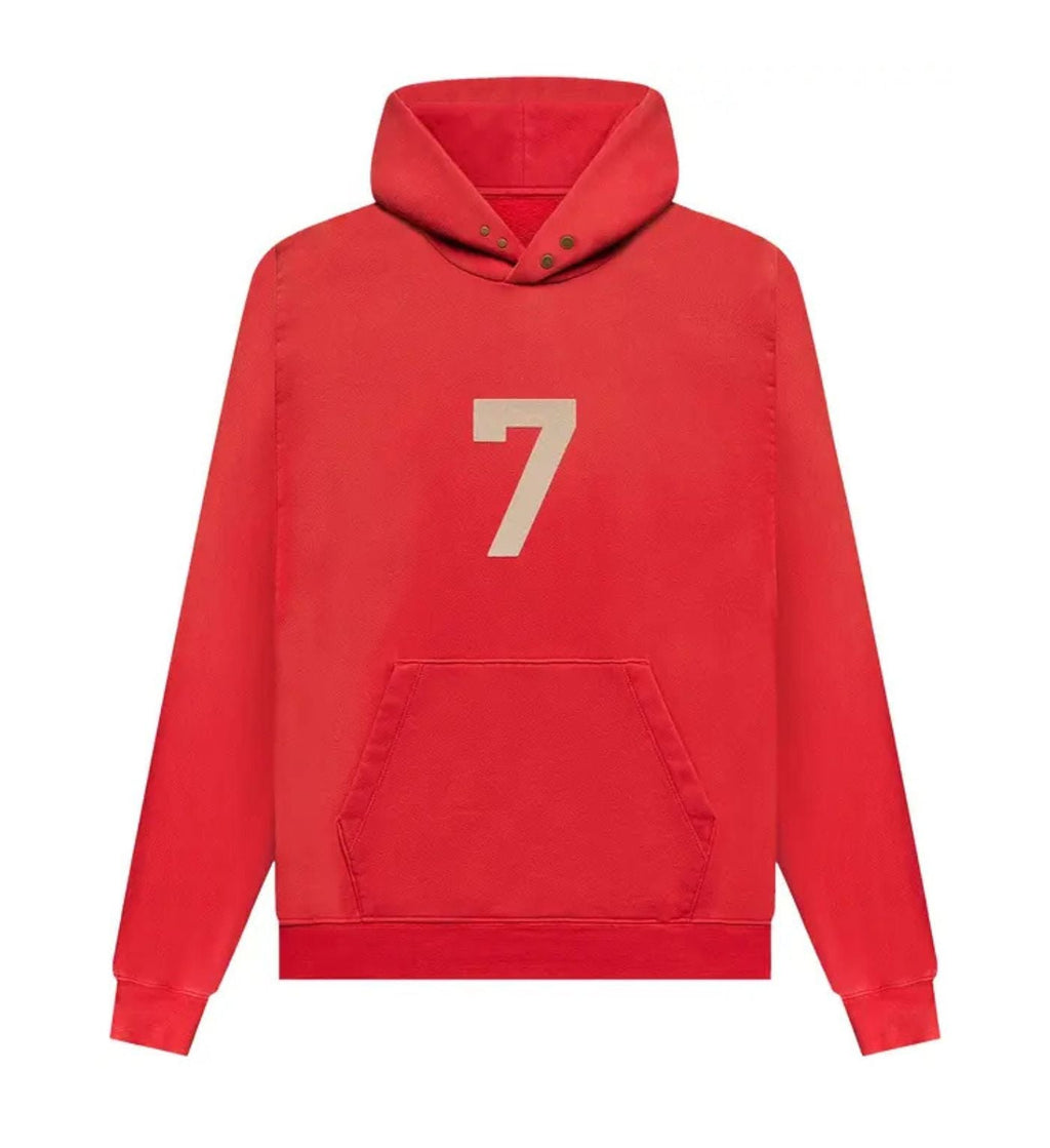 Fear of God Seventh Collection 7 Hoodie Vintage Red