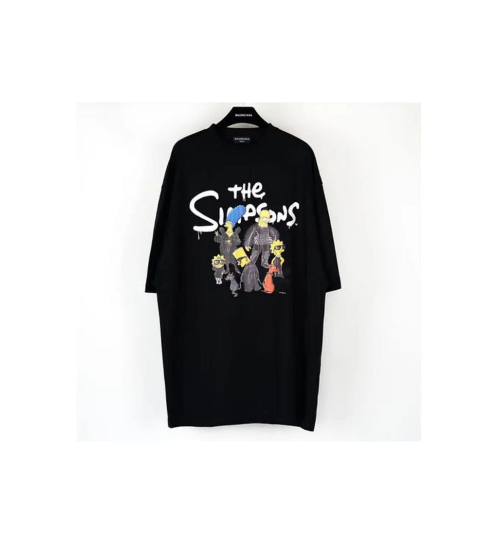Balenciaga T-shirt logo “The Simpson” black