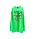 Balenciaga Languages Long-Sleeve T-Shirt 'Fluo Green'
