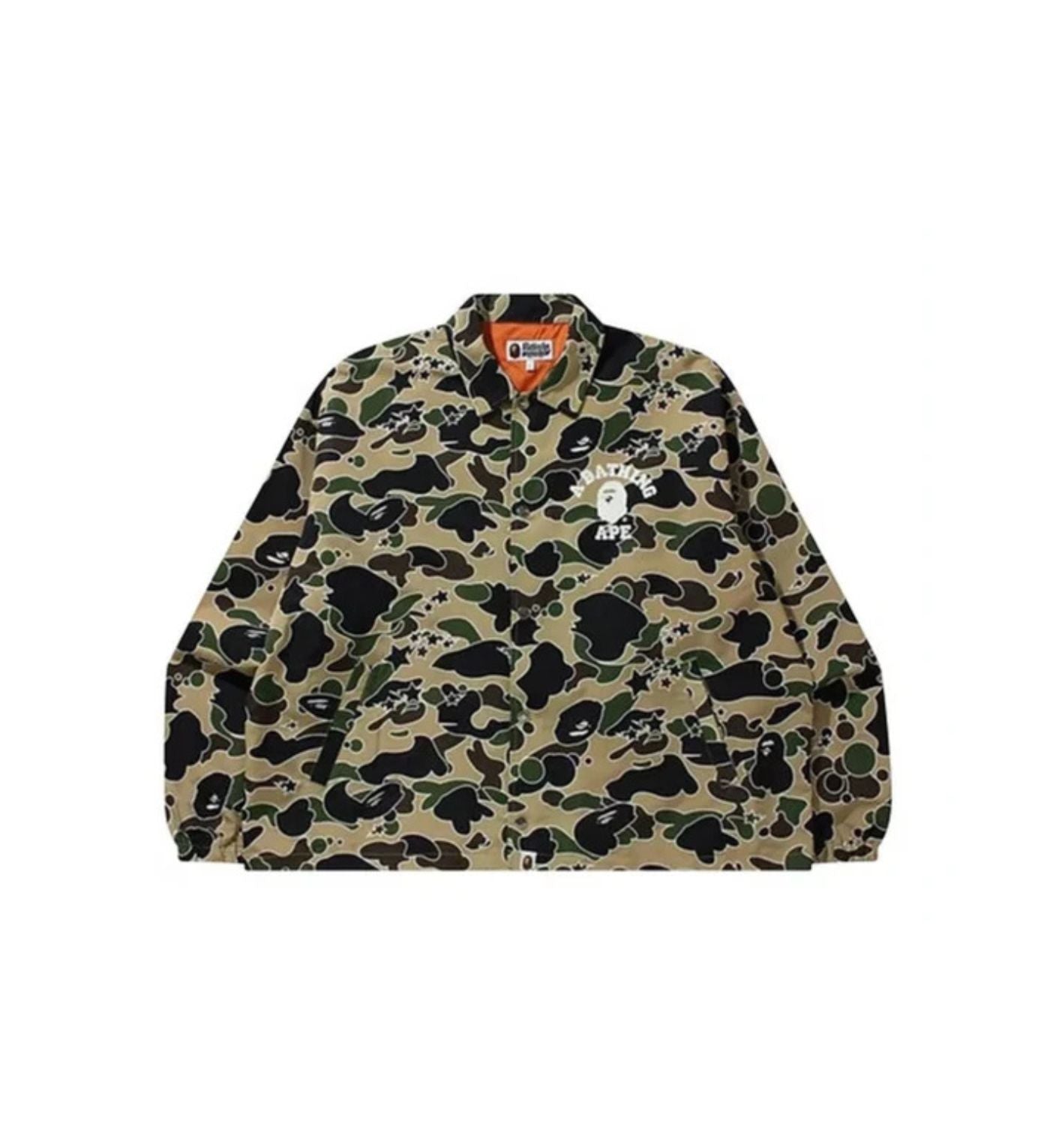 BAPE Sta Camo Relaxed Coach Jacket 'Yellow'