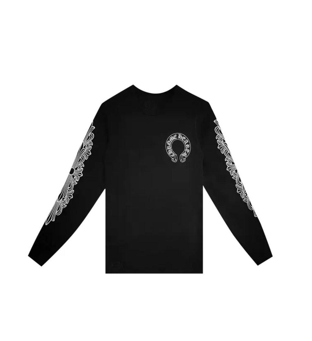 Chrome Hearts Horseshoe Thermal Waffle T-Shirt 'Black'
