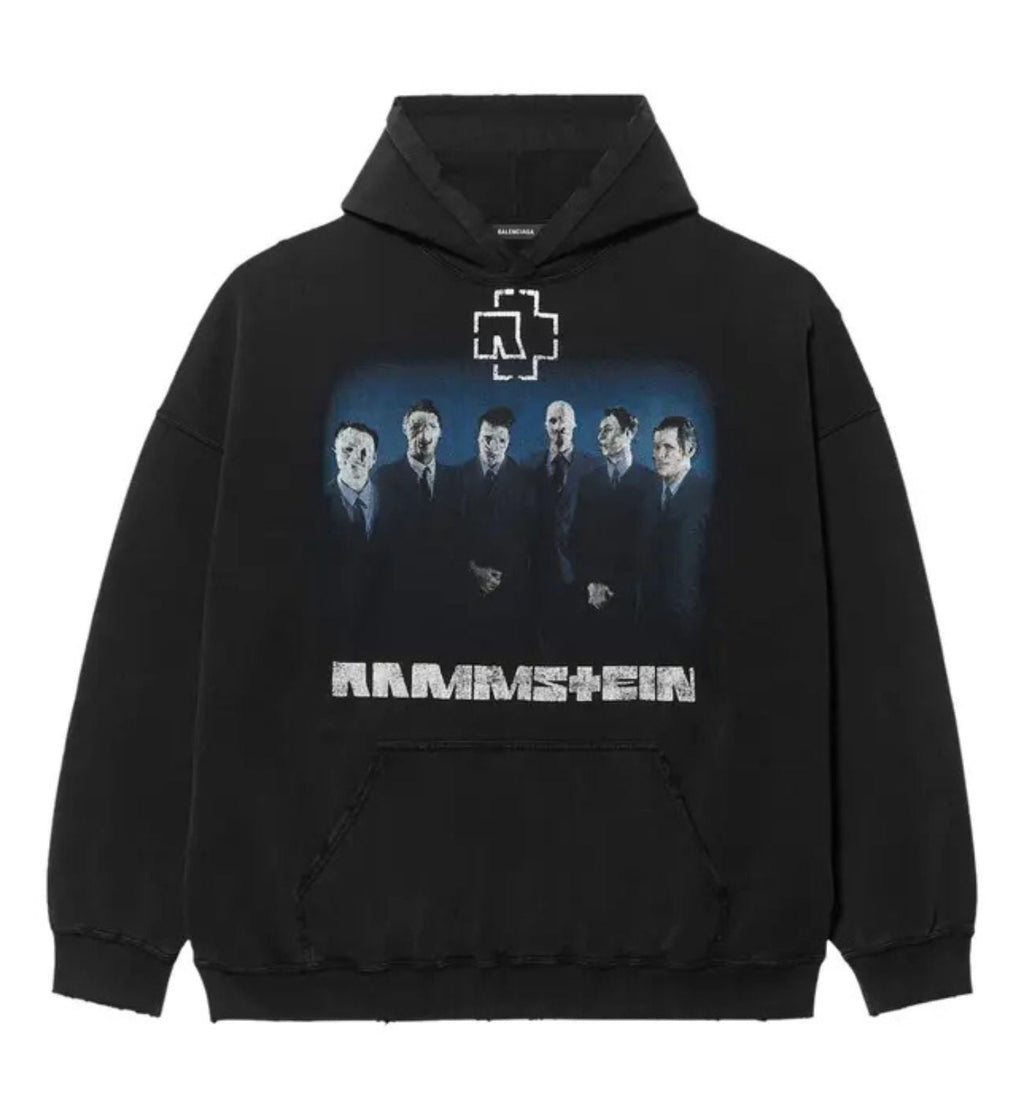 Balenciaga hoodie black cap button