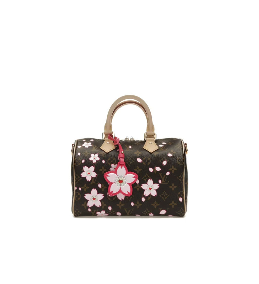 Louis Vuitton x Takashi Murakami Cherry Blossom Speedy Bandouliere 25