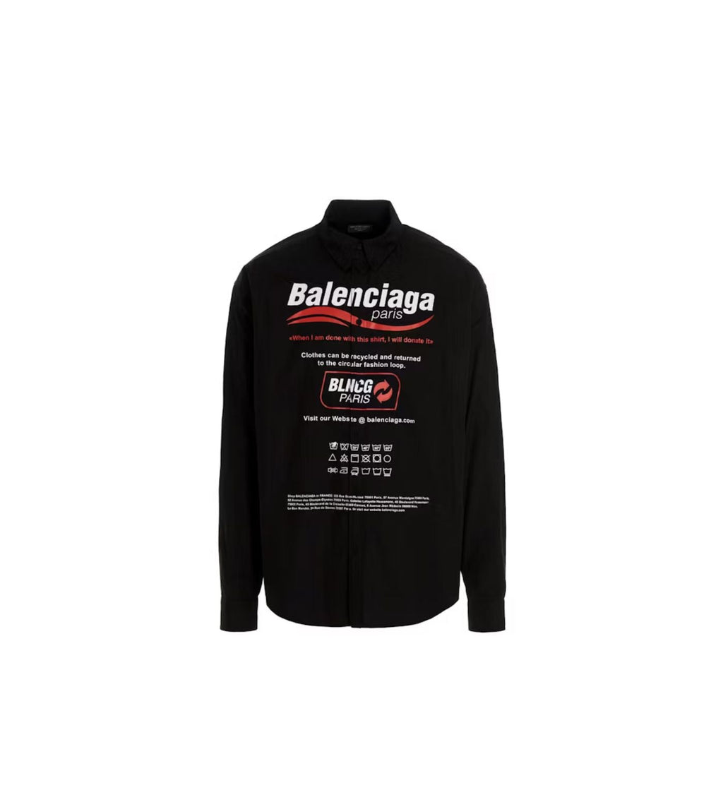 Balenciaga Dry Cleaning Logo Shirt