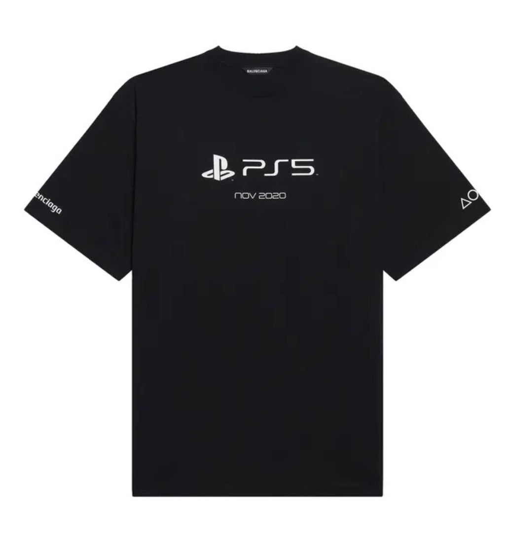 Balenciaga Playstation Boxy T- Shirt'Black'