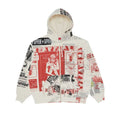 Supreme Collage Zip Up Hooded Sweatshirt 'White'