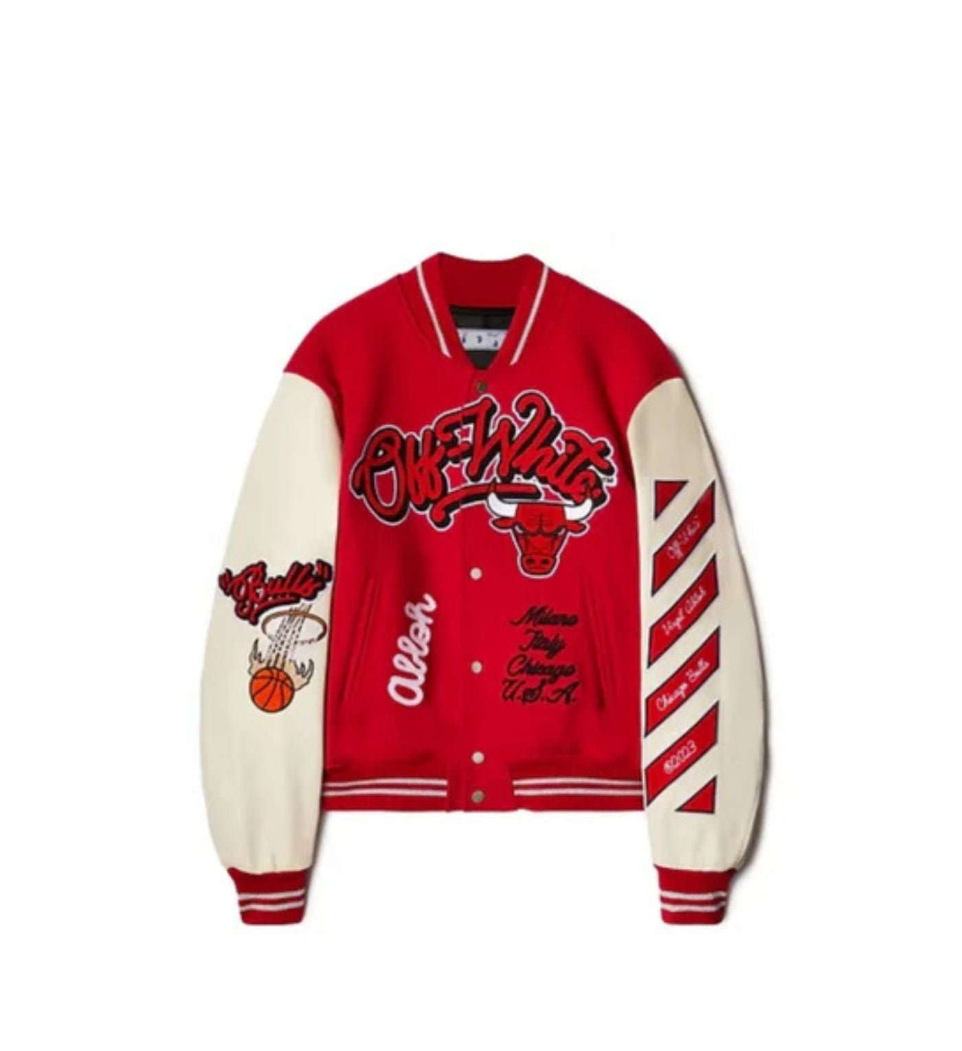 Off Withe jacket bulls gym red X Virgil Abloh
