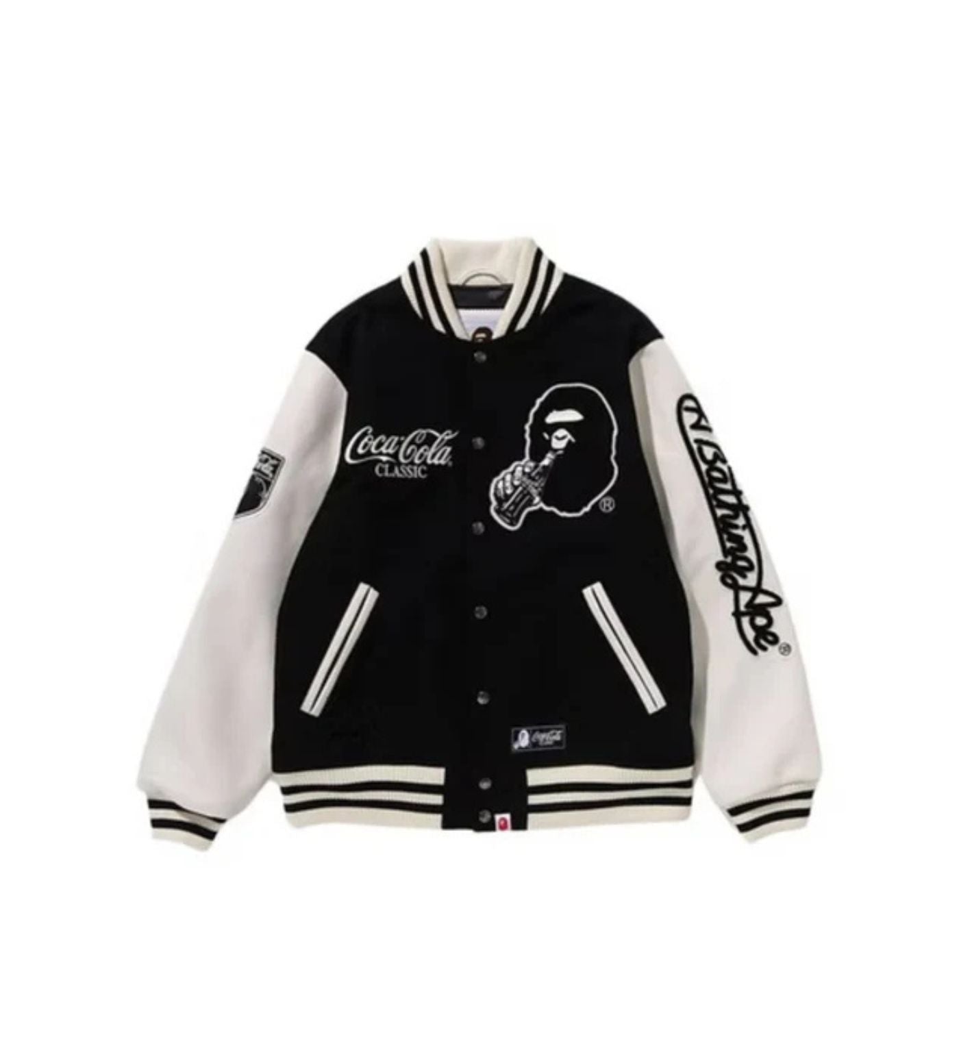 BAPE x Coca-Cola Varsity Jacket 'Black'