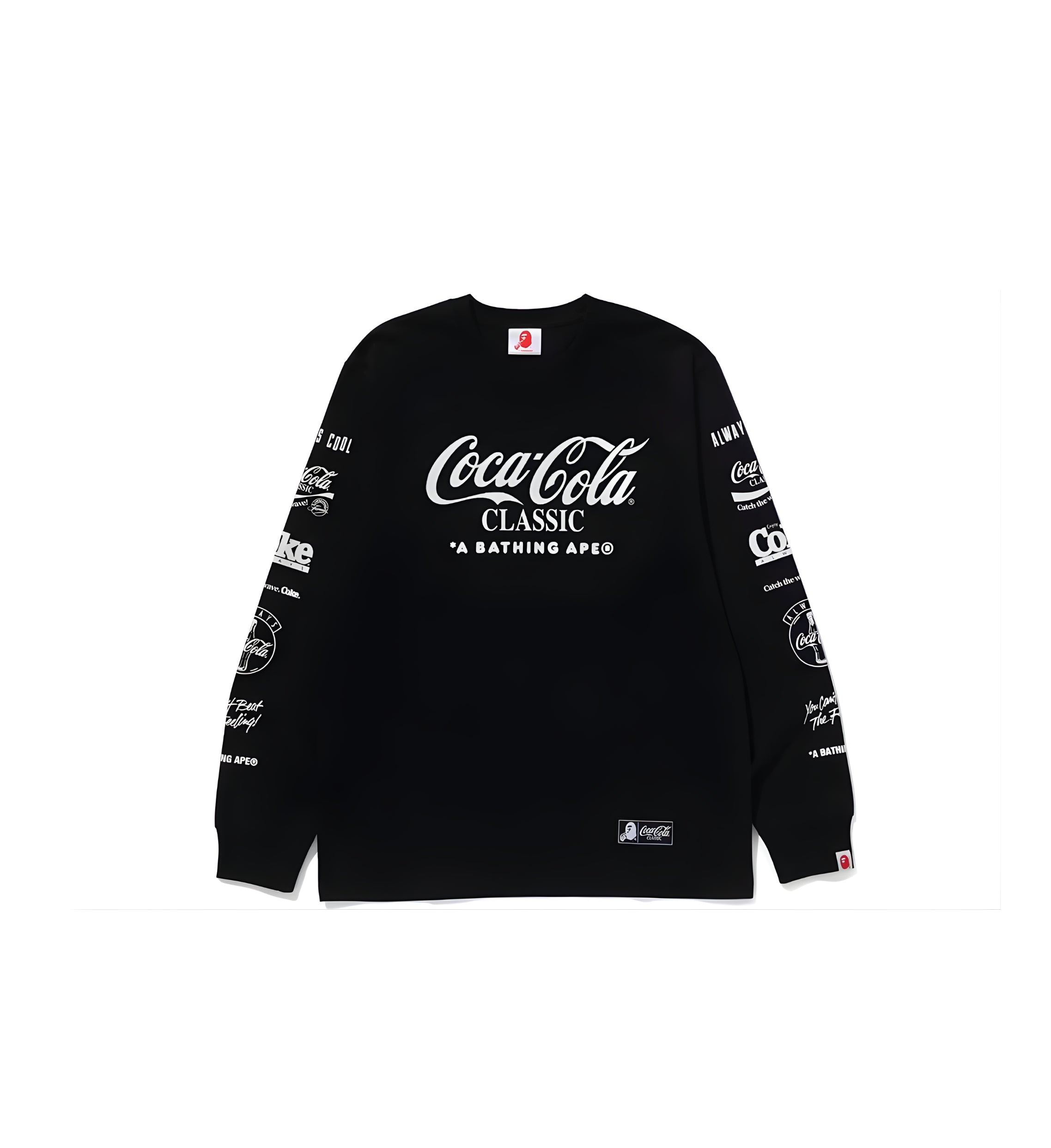 BAPE x Coca-Cola Milo Long-Sleeve Tee 'Black'