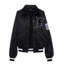 Fear of God Satin MANUEL Baseball Coaches Jacket Black