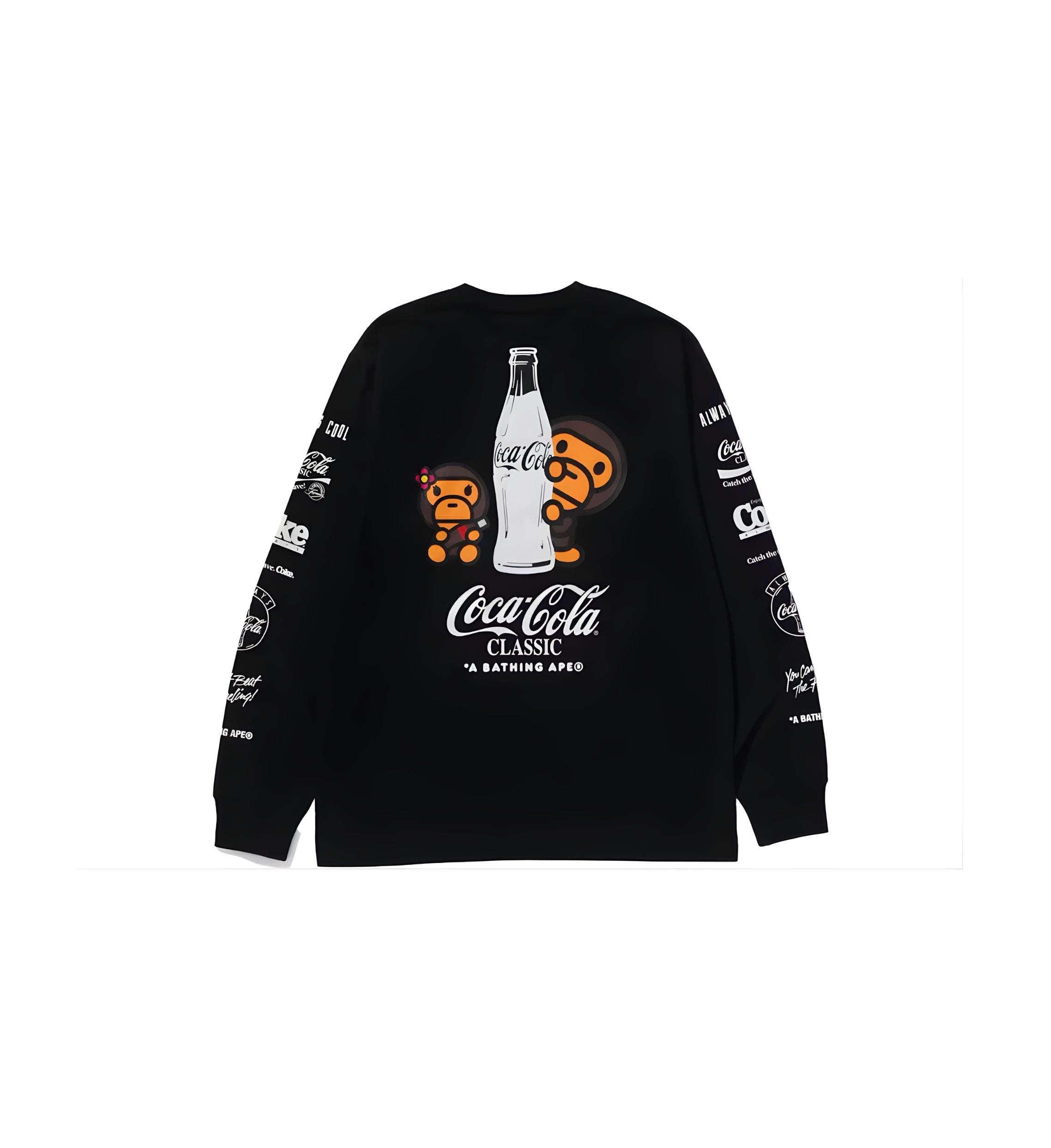 BAPE x Coca-Cola Milo Long-Sleeve Tee 'Black'