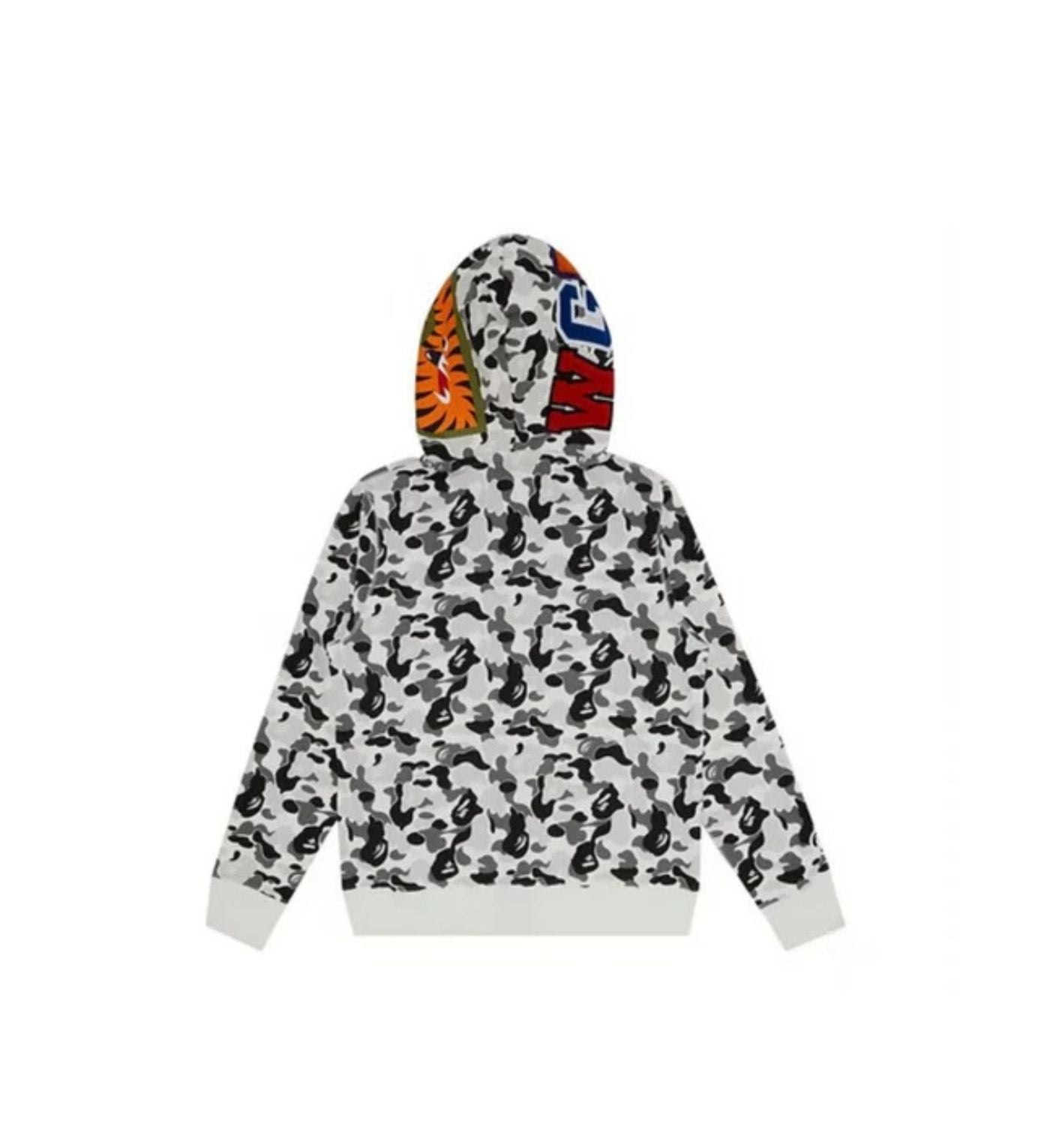 BAPE ABC Camo Double Shark Full Zip Hoodie 'Grey'