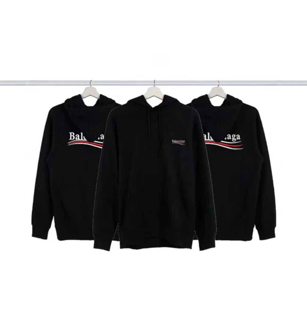 Balenciaga hoodie black logo winter