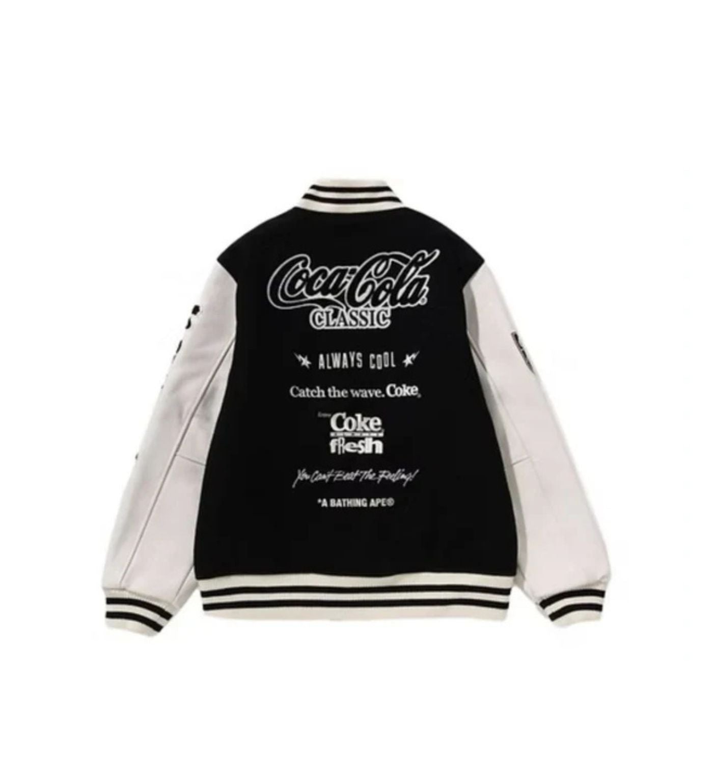 BAPE x Coca-Cola Varsity Jacket 'Black'