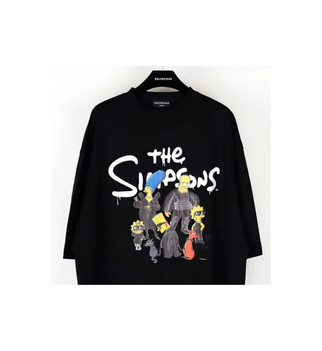 Balenciaga T-shirt logo “The Simpson” black