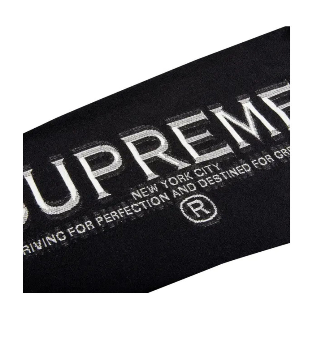 Supreme Intarsia Sleeve Long-Sleeve Top 'Black'