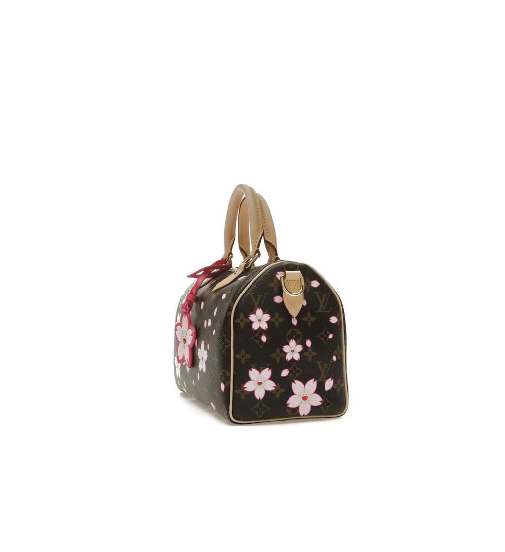 Louis Vuitton x Takashi Murakami Cherry Blossom Speedy Bandouliere 25