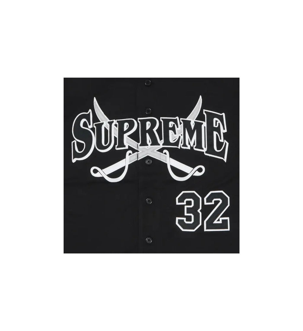 Supreme Swords Baseball Jersey 'Black'