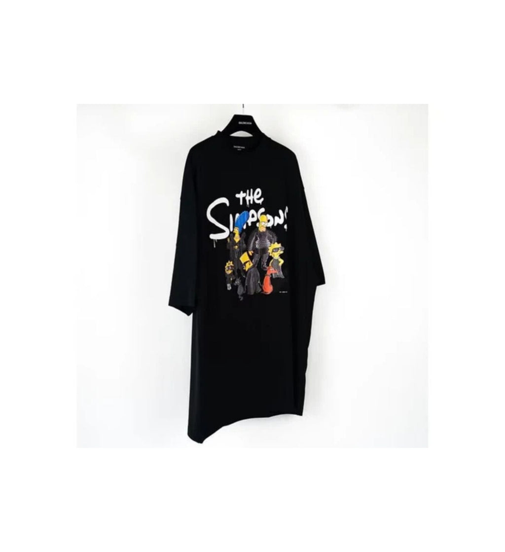 Balenciaga T-shirt logo “The Simpson” black