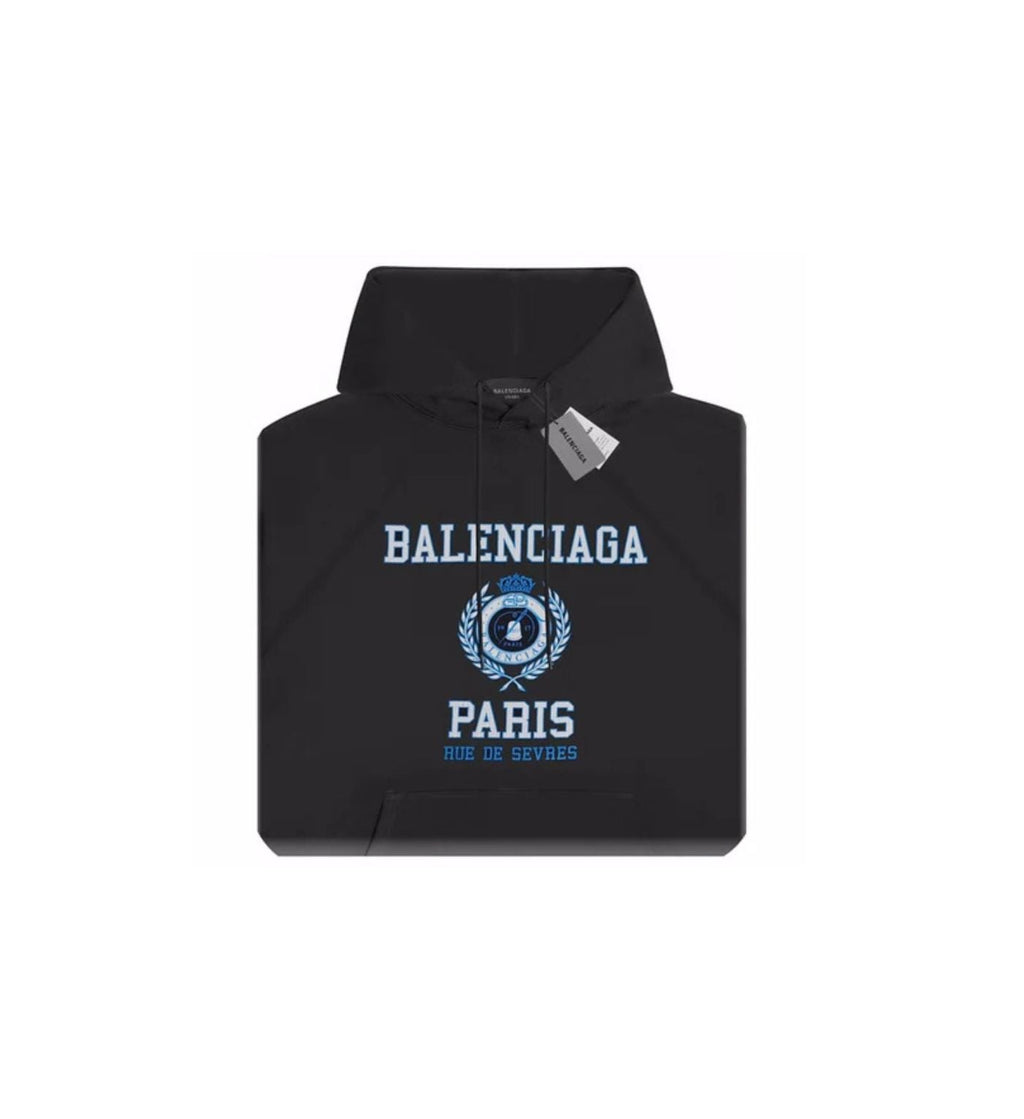 Balenciaga hoodie black logo Paris