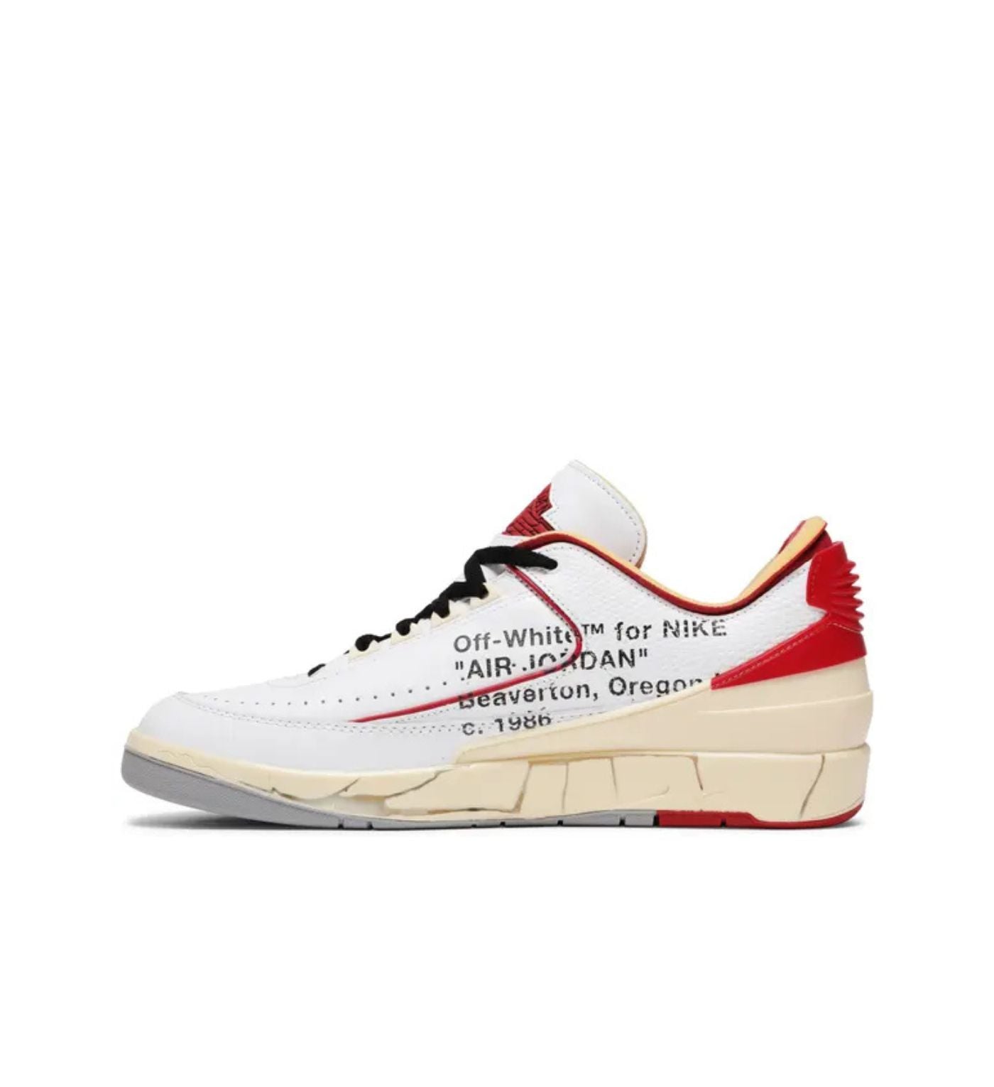Off-White x Air Jordan 2 Retro Low SP 'White Varsity Red