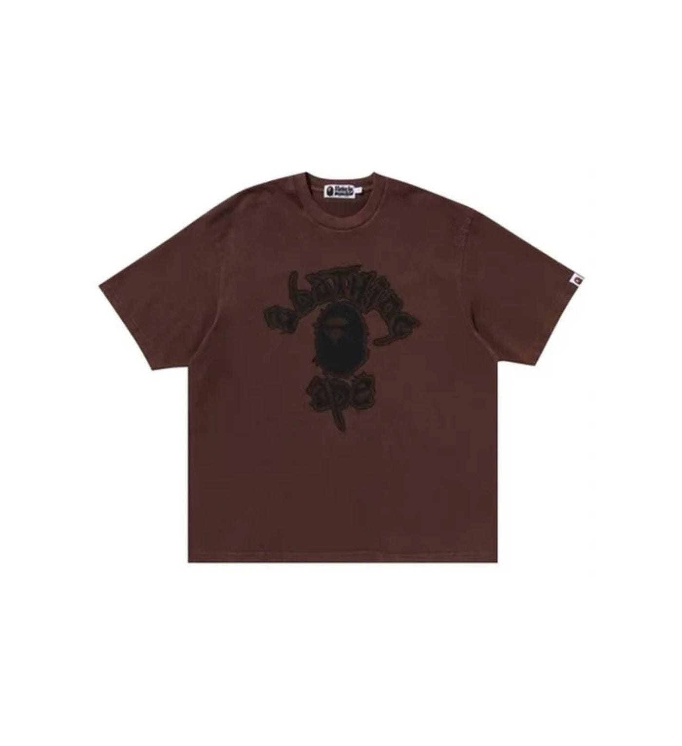 BAPE Mad College Garment Dyed Relaxed Fit Tee 'Brown'