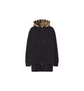 Burberry Check Hood Zip Up Hoodie